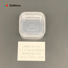 5*10mm2 SP-Face sin dopado de tipo N, GaN de pie libre, sustrato de cristal único 20-21 / 20-2-1 10mm2 Resistencia 0,05 Ω·cm