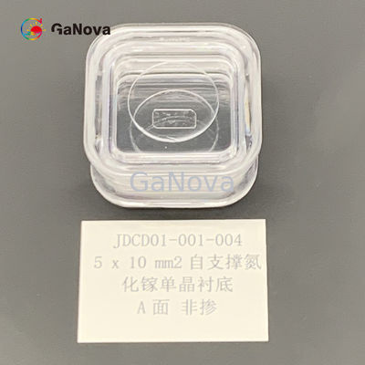 TTV ≤ 10μm Cara A sin dopado tipo N independiente GaN de sustrato de cristal único Resistividad 0,1 Ω·cm Dispositivo de potencia/Láser W