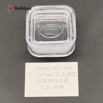 n-tipo sin impurificar sola resistencia cristalina libre de la Uno-cara 5*10mm2 del substrato de GaN &lt; 0,05 Ω·dispositivo de poder del cm/laser