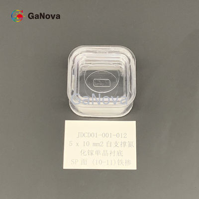 SI-tipo sin impurificar GaN Single Crystal Substrate Resistivity libre de la SP-cara 5*10mm2 (10-11) &gt; 10 ⁶ Ω·Radioinstrumento del cm