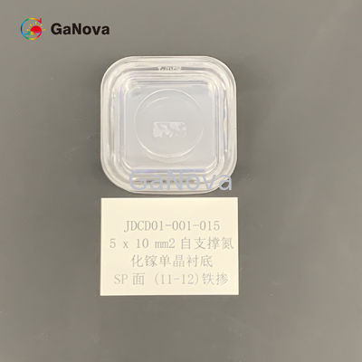 SI-tipo sin impurificar GaN Single Crystal Substrate Resistivity libre de la SP-cara 5*10mm2 (11-12) &gt; 10 ⁶ Ω·Radioinstrumento del cm