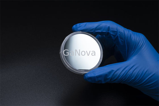 Capa de la dimensión 520±10nm 2inch Verde-LED GaN On Silicon Wafer 20nmContact