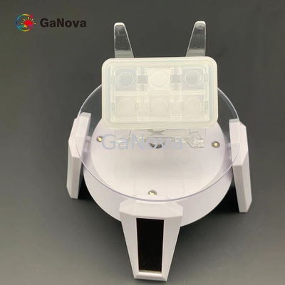 avión de 10*10.5mm2 GaN Single Crystal Substrate C (0001) del ángulo hacia M-AXIS 0,35 ±0.15°