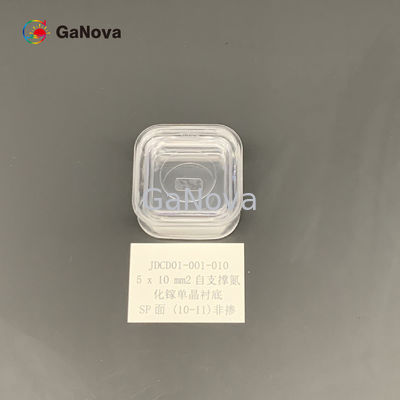 5*10mm2 SP-Face 10-11 No dopado Tipo N independiente GaN Substrato de cristal único 0,1 Ω·cm Resistencia para dispositivo de energía