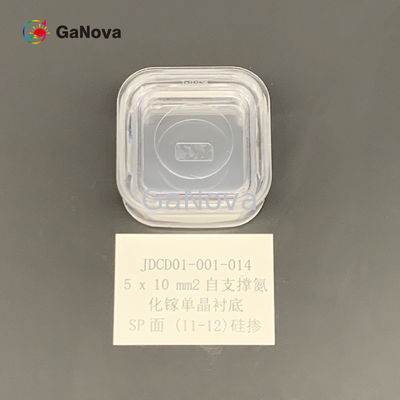 SP-Face 11-12 No dopado Tipo N GaN de pie libre Substrato de cristal único Resistividad 0,05 Ω·cm Densidad de defecto macro 0cm−2